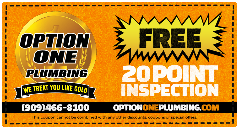 Schedule Appointment A Free 20 Point Inspection from Option One Plumbing